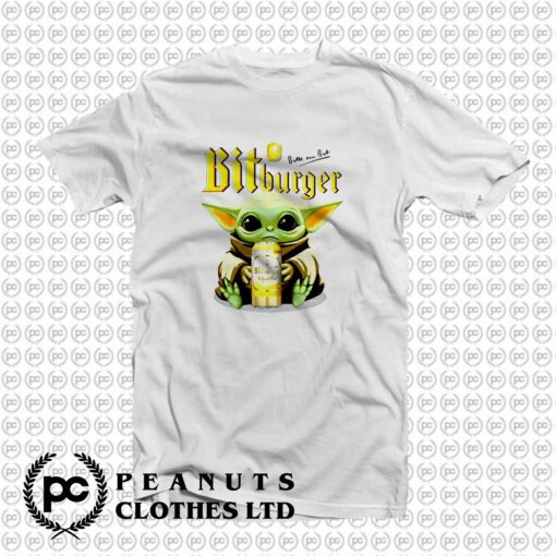 Baby Yoda Hug Bit Burger Beer