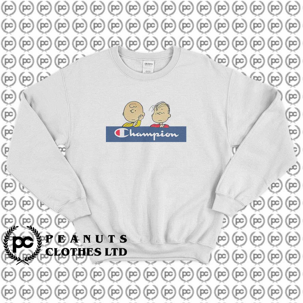 savjet studije champion x peanuts charlie and linus champion long sleeve t shirt - aasimgroup.com