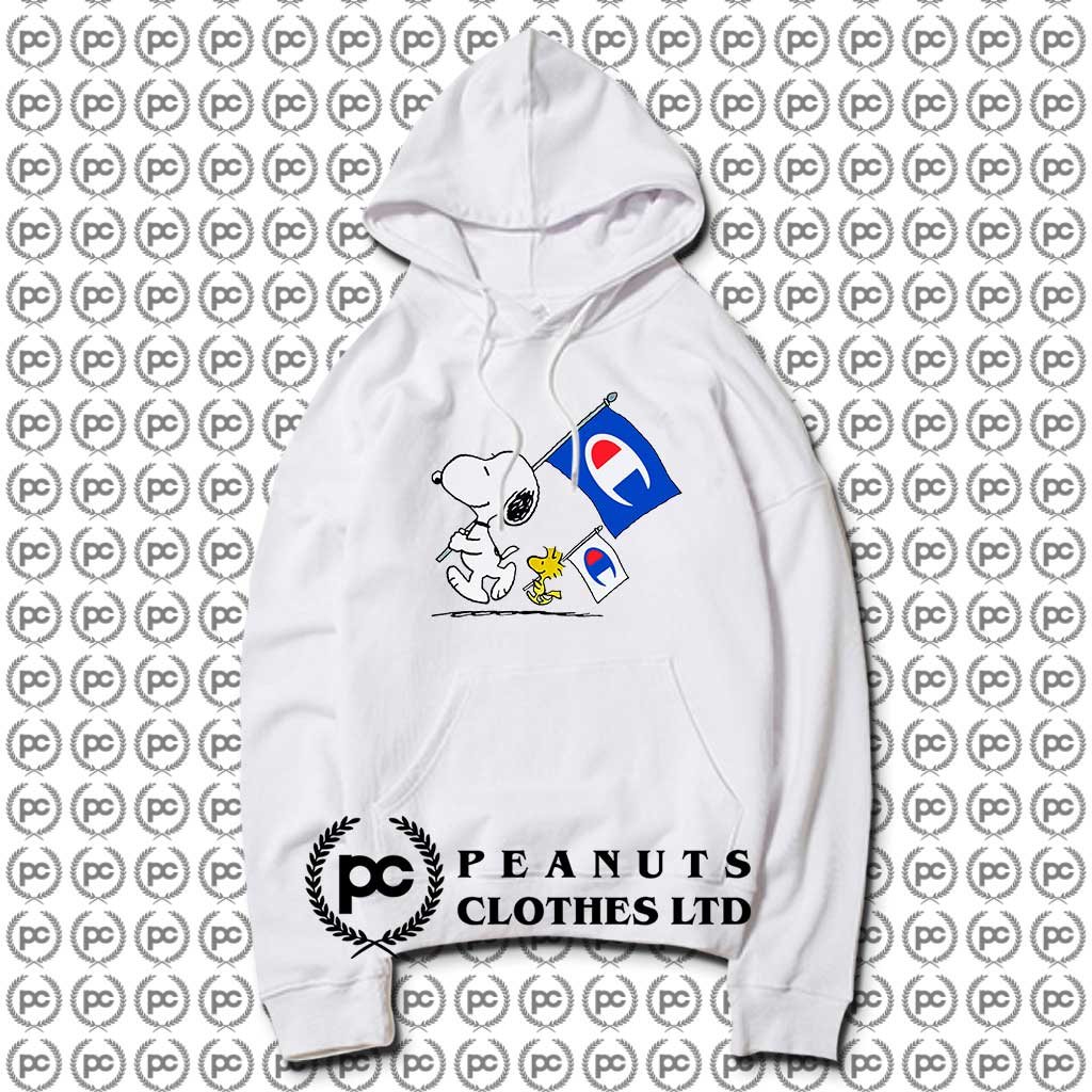 champion snoopy reverse weave hoodie