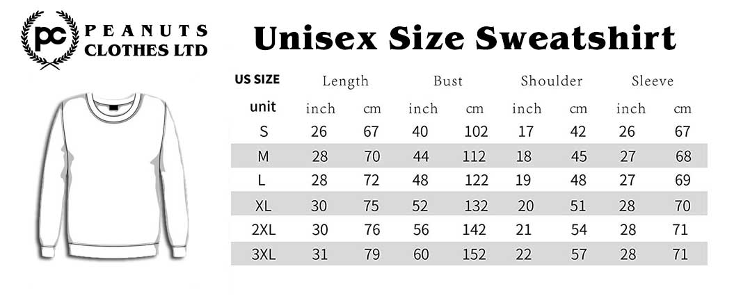 Unisex Size Sweatshirt
