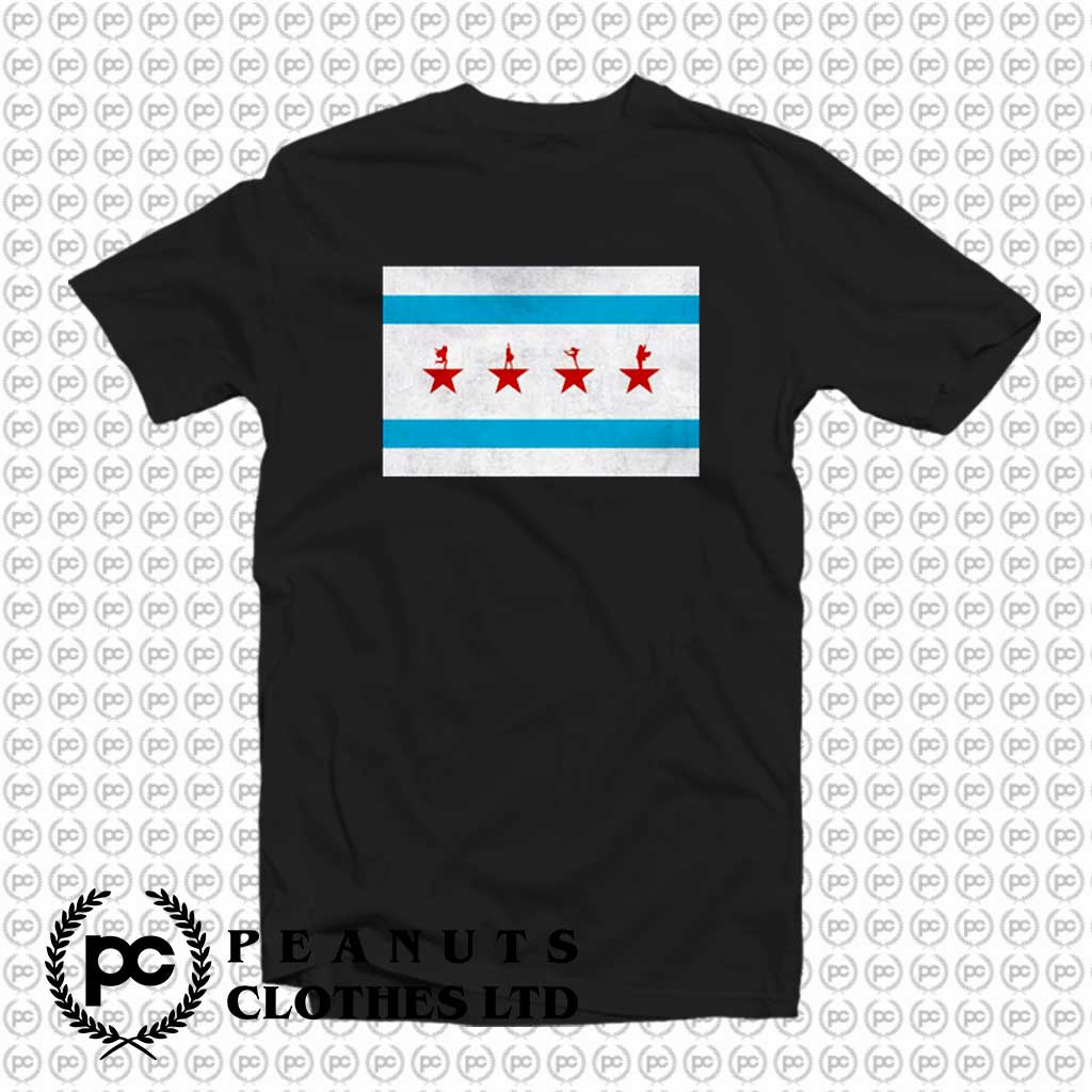Hamilton Chicago Flag Vintage T Shirt On Sale peanutsclothes
