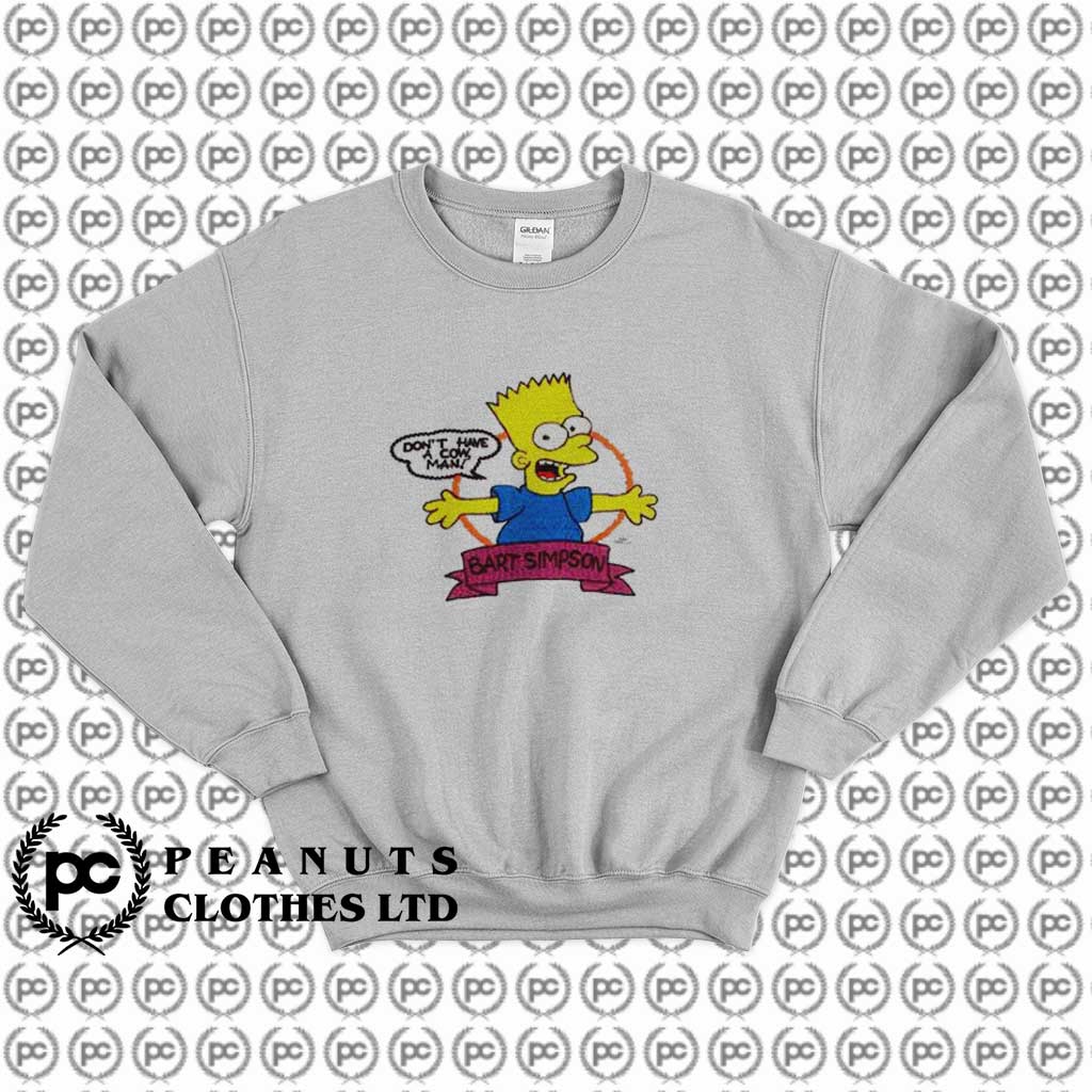 OFF WHITE x Bart Simpsons Vintage Sweatshirt Custom