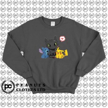 Stitch Night Fury Pikachu Cute Friendship sd