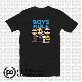 Funny Peanuts Gang Boys Rule Snoopy k