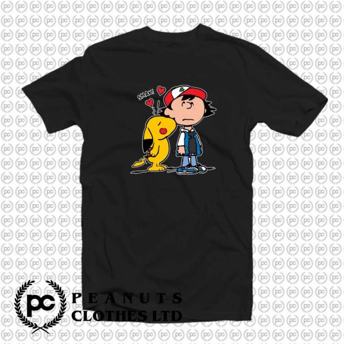 Get Order Pokemon Pikachu Peanuts Mashup Snoopy T-Shirt On Sale