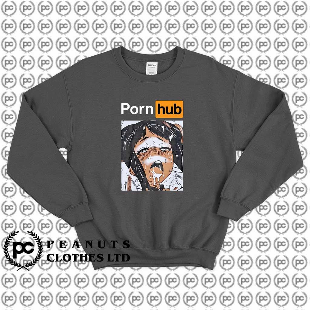 Pornhub Anime Girl Ahegao Japan Sweatshirt Custom - anime roblox shirt