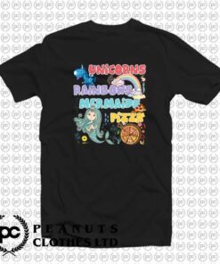 Wonderful Unicorns Rainbows Mermaids Pizza h