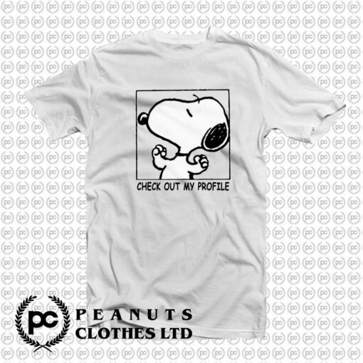Check Out My Profile Snoopy w