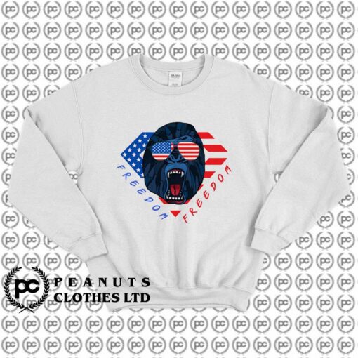 Freedom Gorilla American Flag o