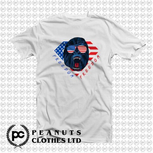Freedom Gorilla American Flag oi