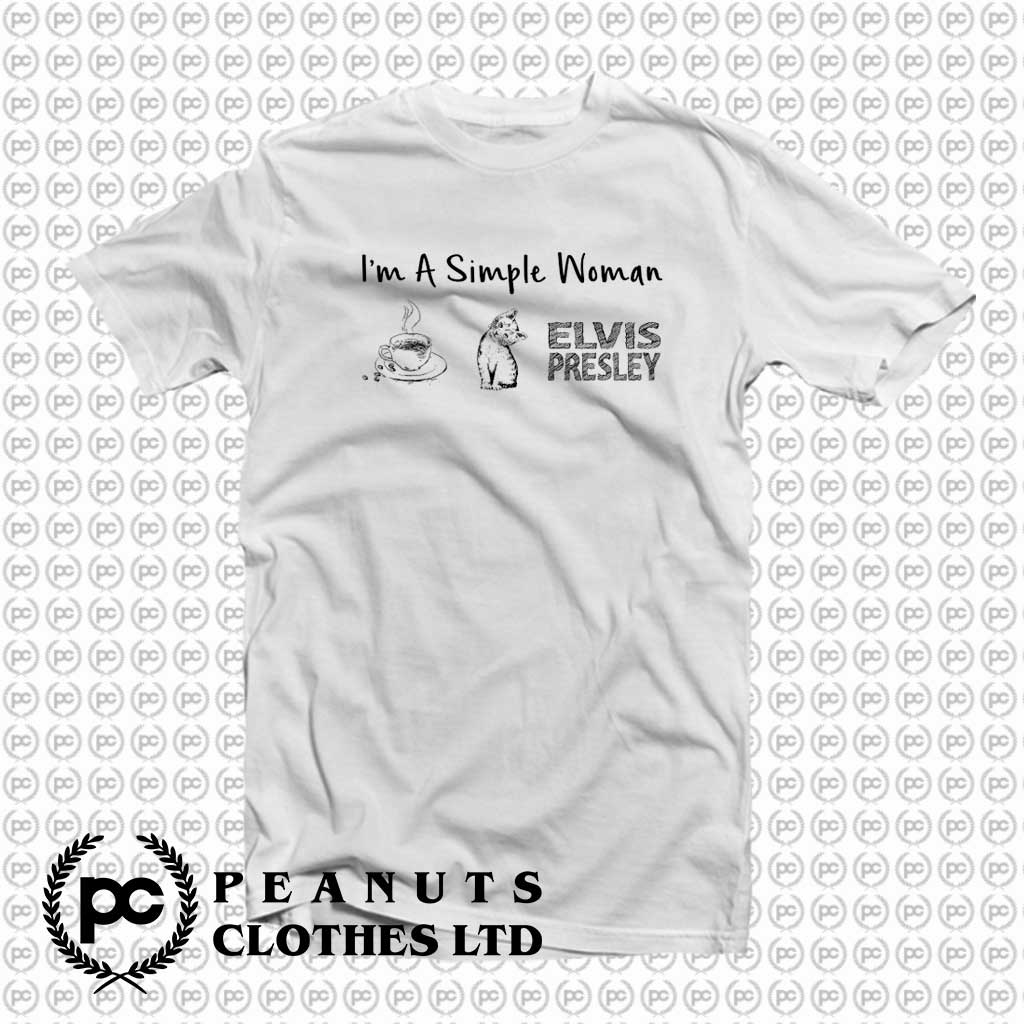 Im A Simple Woman Coffee Cat Elvis Presley h