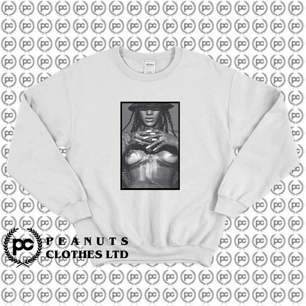 Rihanna Hot Sexy Nipple Piercing f 1