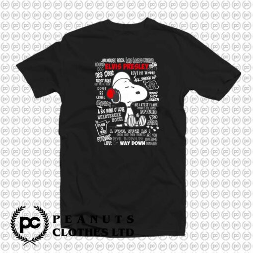 Snoopy Listen To Elvis Presley Songs p