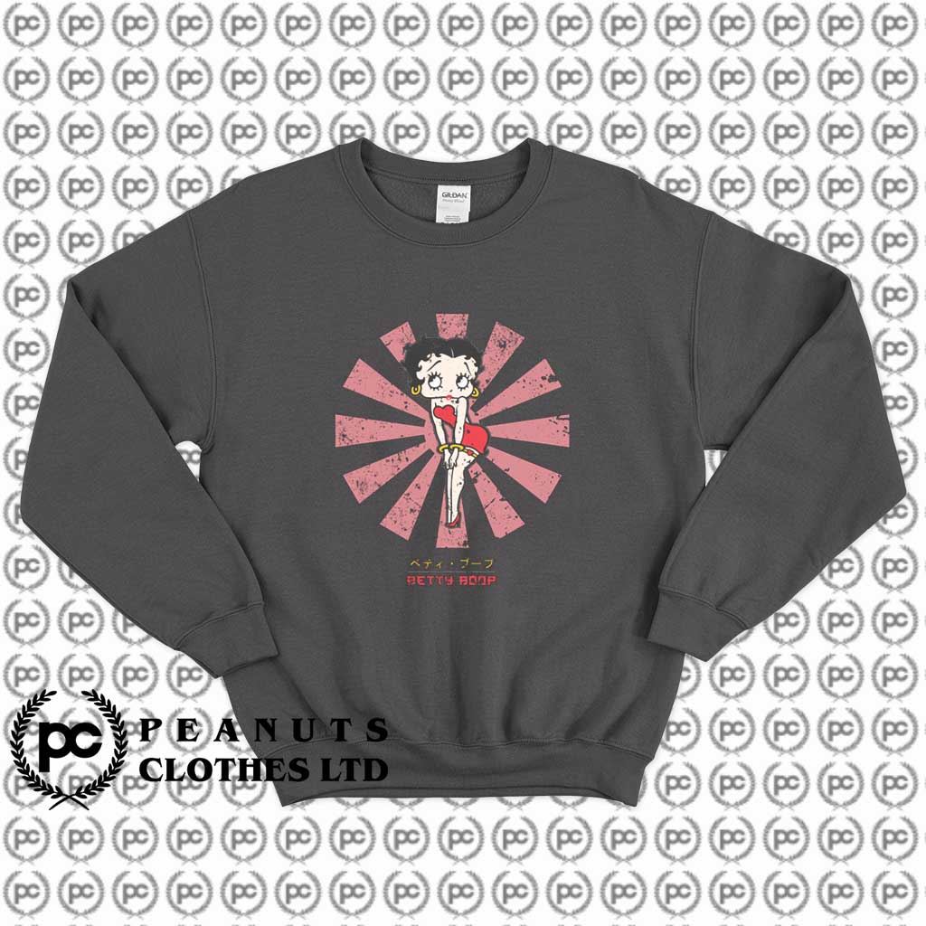 Get Buy Betty Boop Retro Japanese Funny Sweatshirt Custom Get Buy Betty Boop Retro Japanese Funny Sweatshirt Custom