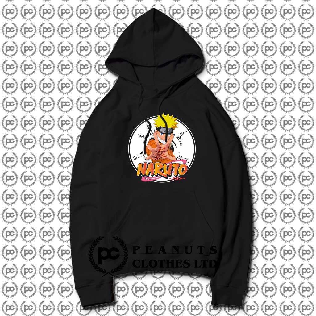 Get Naruto Uzumaki Logo Japanese Hoodie Custom Design - black uchiha shirt roblox