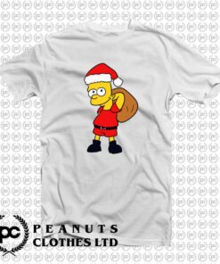 Christmas Bart Simpson With Santa Hat 