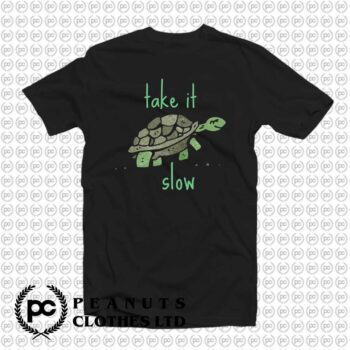 Take it Slow Cute Turtle Motivational x