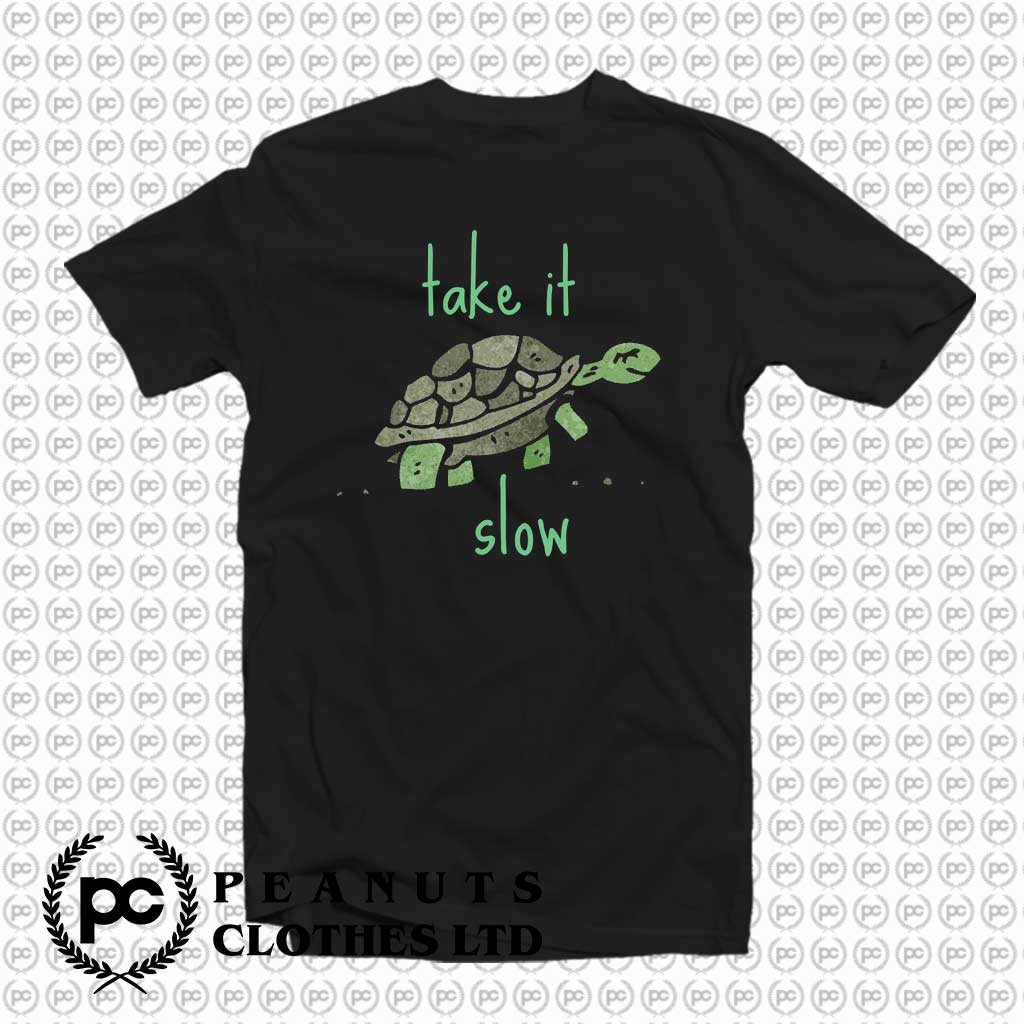 Take it Slow Cute Turtle Motivational x