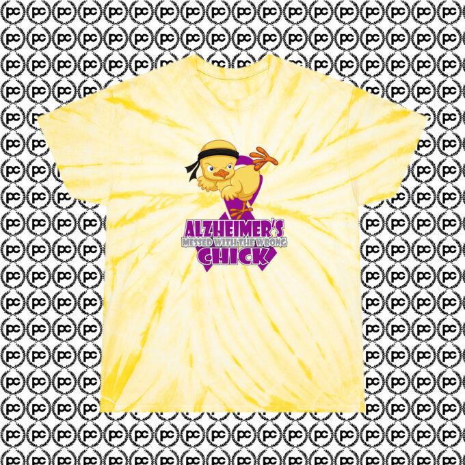 Alzheimer 2019s Wrong Chick Yellow Art scaled Cyclone Tie Dye T Shirt Pale Yellow