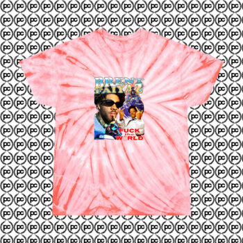 Brent Faiyaz Fck The World Cool 90s Rapper Cyclone Tie Dye T Shirt Coral