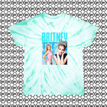 Britney Spears Vintage Cool Cyclone Tie Dye T Shirt Mint