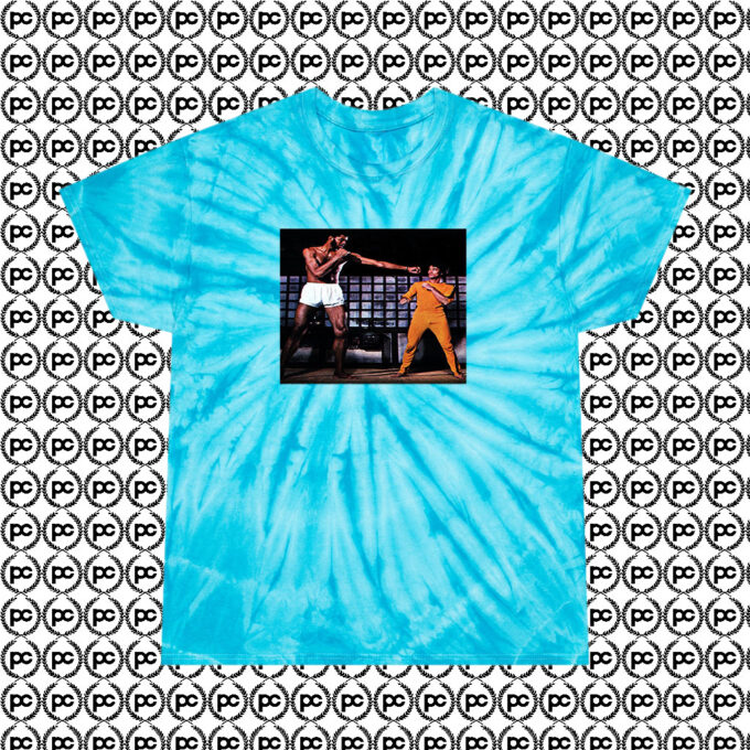 Bruce Lee Kareem Abdul Jabbar Cyclone Tie Dye T Shirt Turquoise