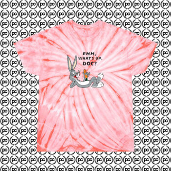 Bugs Bunny Ehh Whats Up Doc Cyclone Tie Dye T Shirt Coral