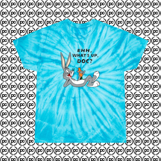 Bugs Bunny Ehh Whats Up Doc Cyclone Tie Dye T Shirt Turquoise