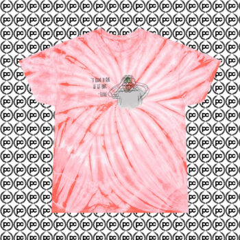 CUL Blonde with Background Cyclone Tie Dye T Shirt Coral