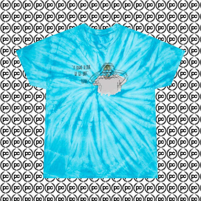 CUL Blonde with Background Cyclone Tie Dye T Shirt Turquoise
