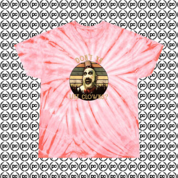 Captain Spaulding Like Clowns Rob Zombie Cyclone Tie Dye T Shirt Coral