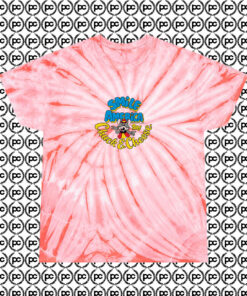 Chuck E Cheese Smile America Cyclone Tie Dye T Shirt Coral