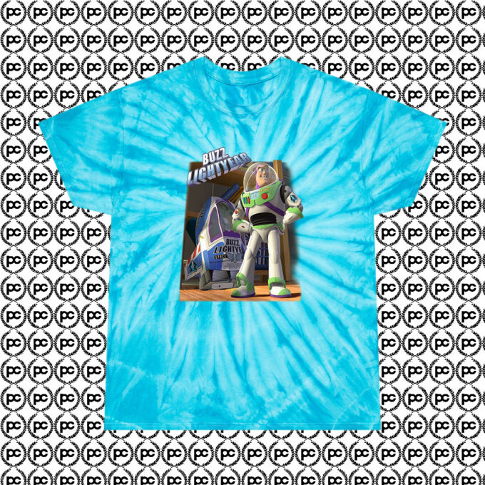 Cool Buzz Lightyear Vintage Cyclone Tie Dye T Shirt Turquoise