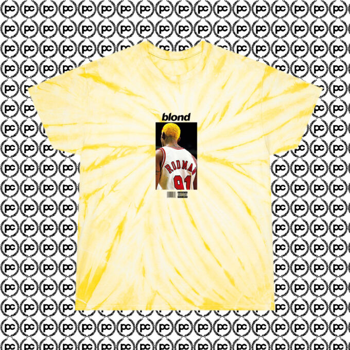 Dennis Rodman x Frank Ocean Blond Cyclone Tie Dye T Shirt Pale Yellow