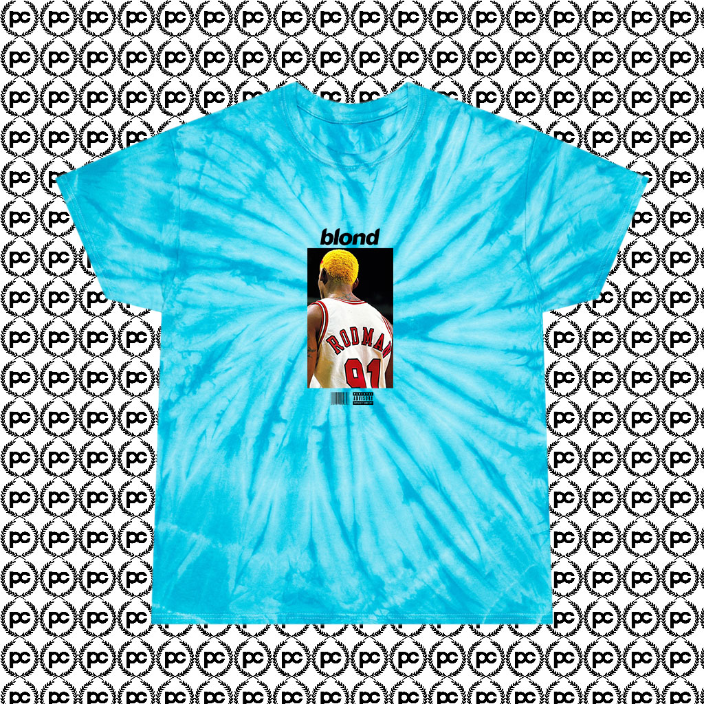 Dennis Rodman x Frank Ocean Blond Cyclone Tie Dye T Shirt Turquoise