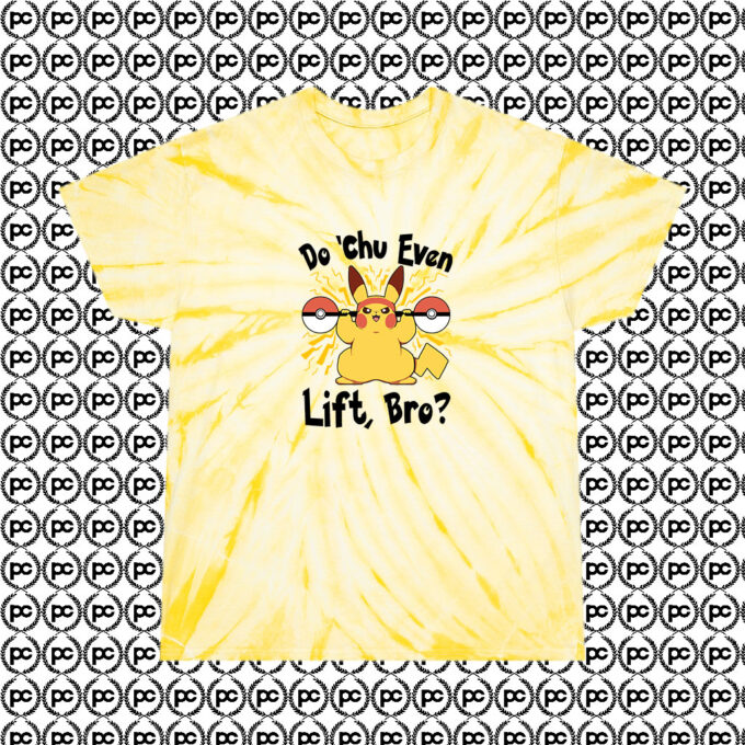 Do Chu Even Lift Bro B Cyclone Tie Dye T Shirt Pale Yellow