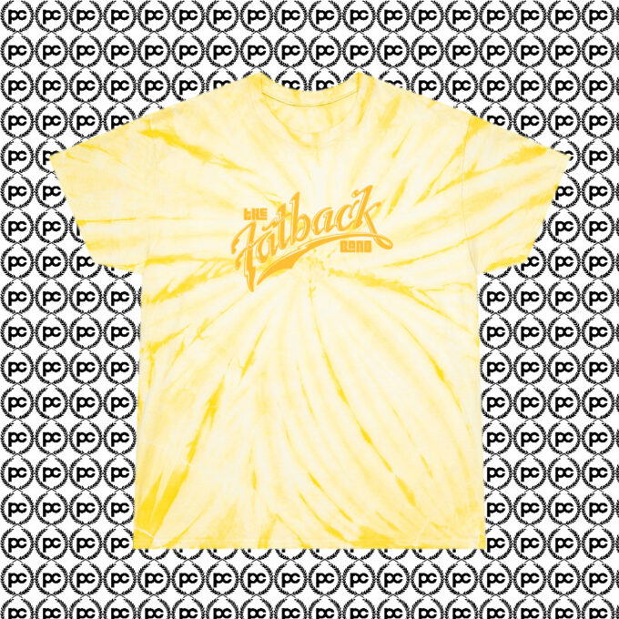 Fatback Band Vintage Cyclone Tie Dye T Shirt Pale Yellow