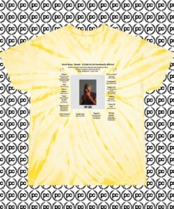 Frank Ocean Emotionally Cyclone Tie Dye T Shirt Pale Yellow