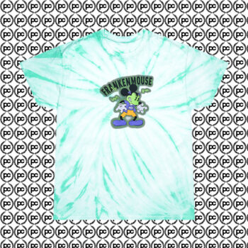 Franken Mouse Cyclone Tie Dye T Shirt Mint