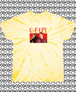 G Eazy Rapper Cyclone Tie Dye T Shirt Pale Yellow
