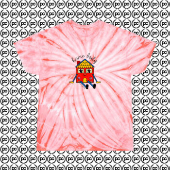 Home Body Introvert Cyclone Tie Dye T Shirt Coral