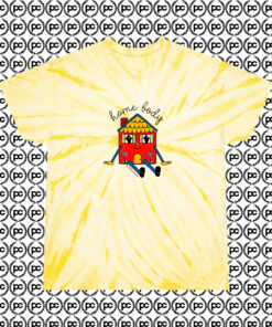 Home Body Introvert Cyclone Tie Dye T Shirt Pale Yellow