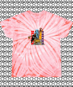 Iverson vs Kobe Champions Vintage Cyclone Tie Dye T Shirt Coral