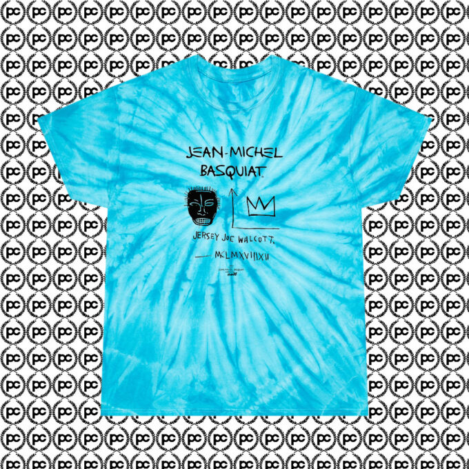 Jean Michel Basquiat Jersey Joe Walcott Cyclone Tie Dye T Shirt Turquoise