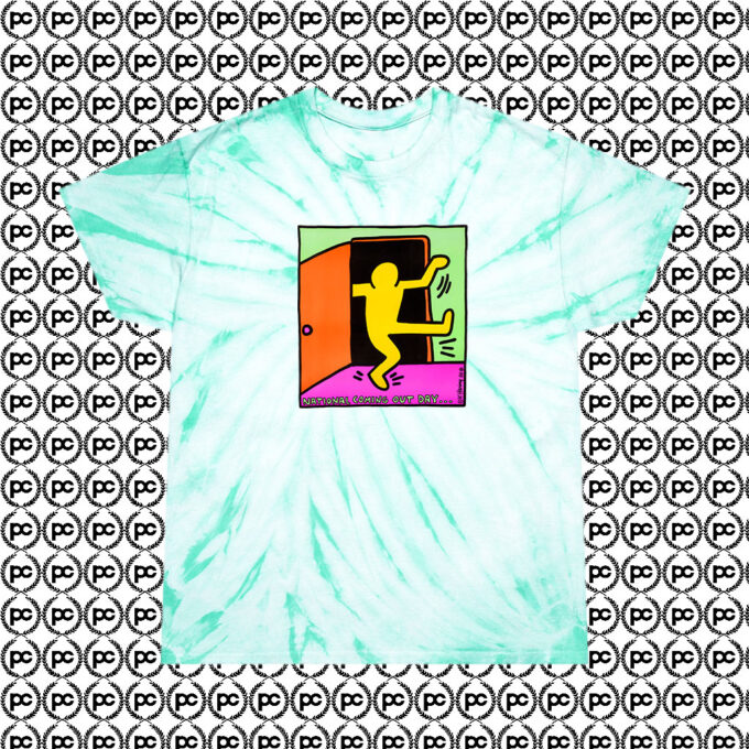 Keith Haring National Coming Out Day Custom Cyclone Tie Dye T Shirt Mint