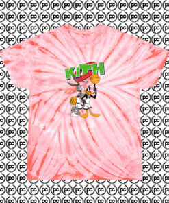 Kith Space Jam Cyclone Tie Dye T Shirt Coral