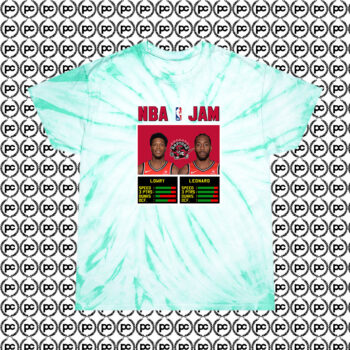 Kyle Lowry x Kawhi Leonard NBA Jam Cyclone Tie Dye T Shirt Mint