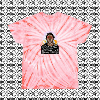 Legendary Kendrick Lamar Grafitty Art Cyclone Tie Dye T Shirt Coral