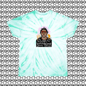 Legendary Kendrick Lamar Grafitty Art Cyclone Tie Dye T Shirt Mint