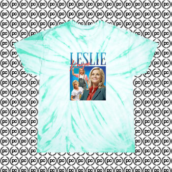 Leslie Knope 90s Fashionable Cyclone Tie Dye T Shirt Mint